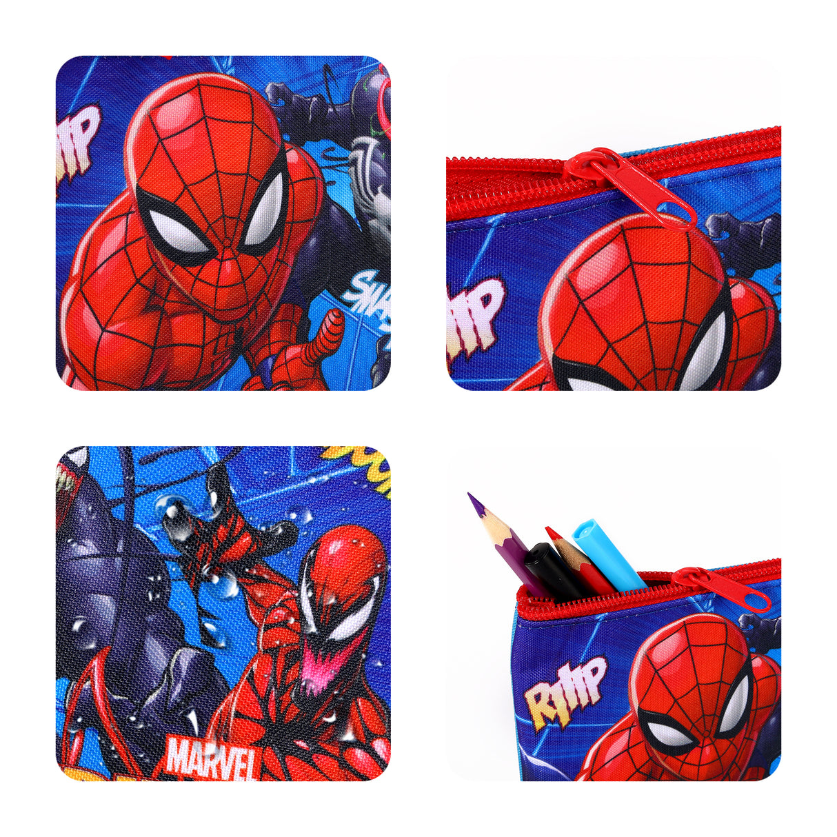 Marvel Spider-Man Kids School Flat Pencil Case