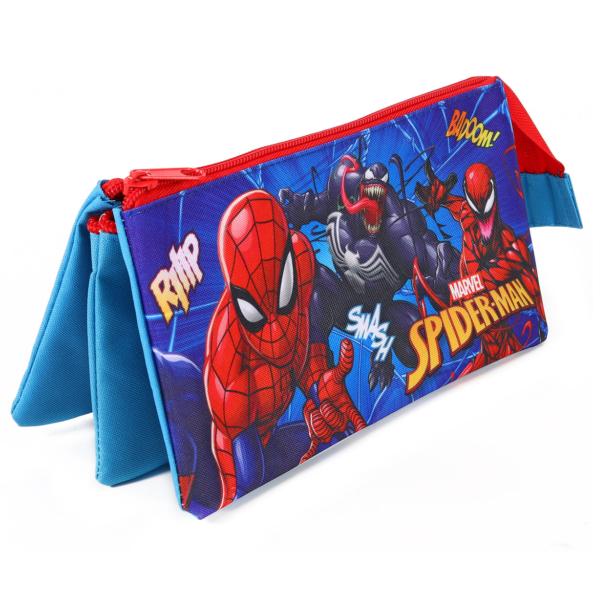 Marvel Spider-Man Kids School 3 Compartment Pencil Case