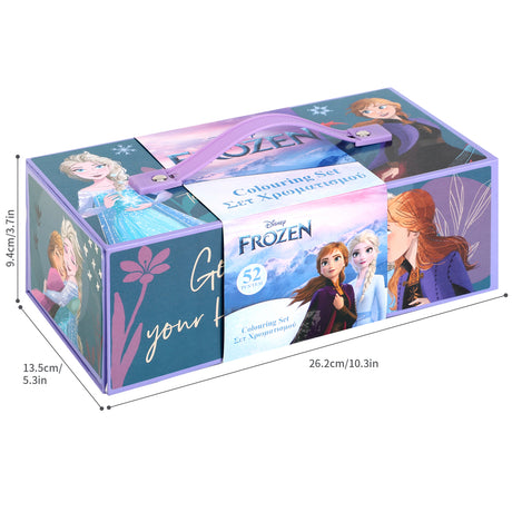 Disney Frozen 52 Piece Colouring Stationery Tool Box