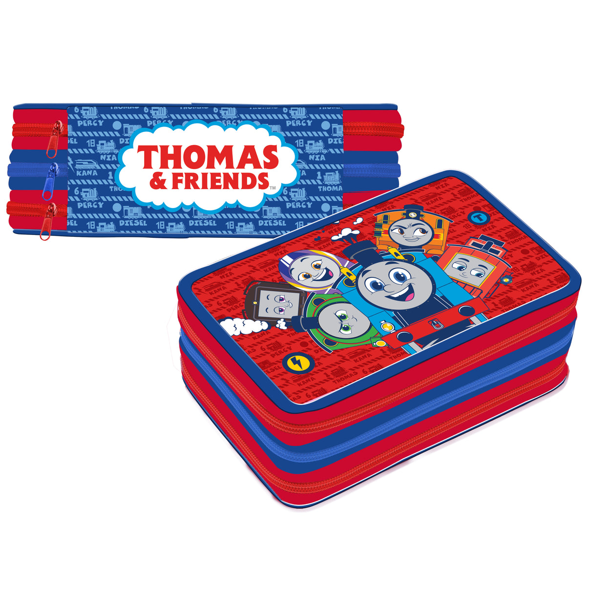 Thomas & Friends 3 Tier Pencil Case and Stationery Set