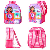 Gabby's Dollhouse Fabric Kids Preschool Backpack