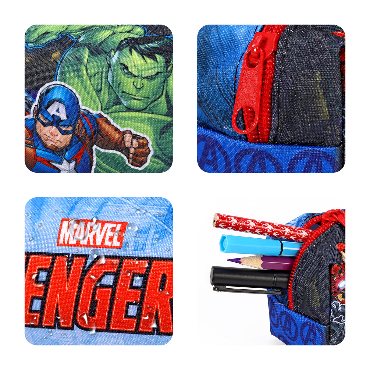 Marvel Avengers Kids School Rectangular Pencil Case