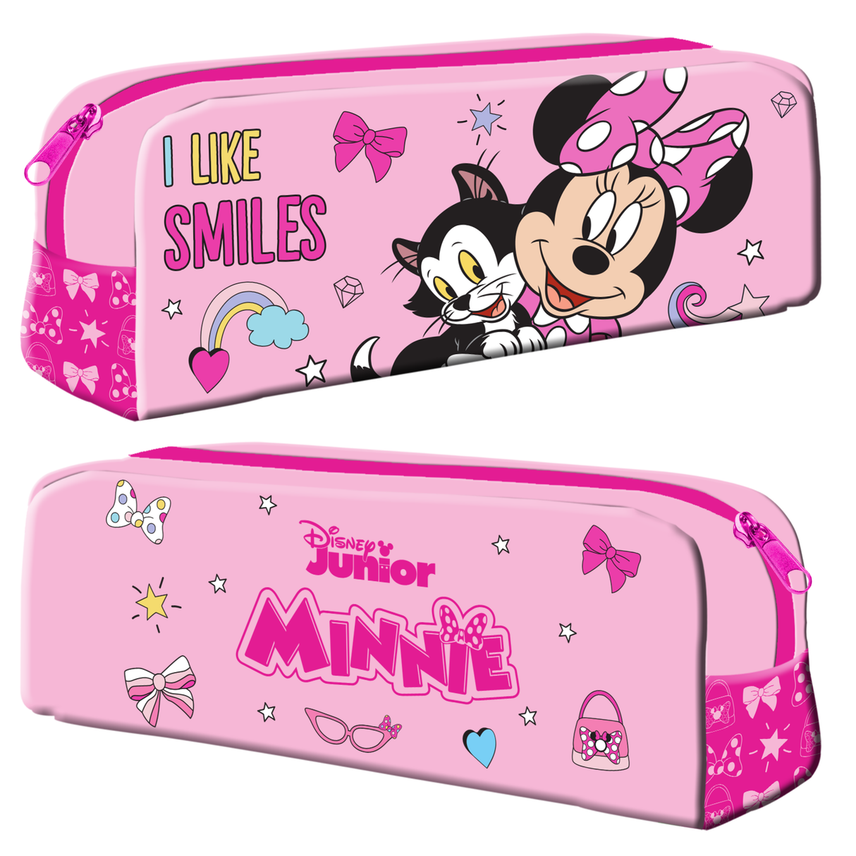 Disney Minnie Mouse 'Smiles' Kids School Rectangular Pencil Case