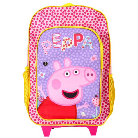 Peppa Pig Kids Deluxe Travel Trolley Backpack