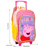 Peppa Pig Kids Deluxe Travel Trolley Backpack