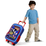 Sonic The Hedgehog Kids Deluxe Travel Trolley Backpack