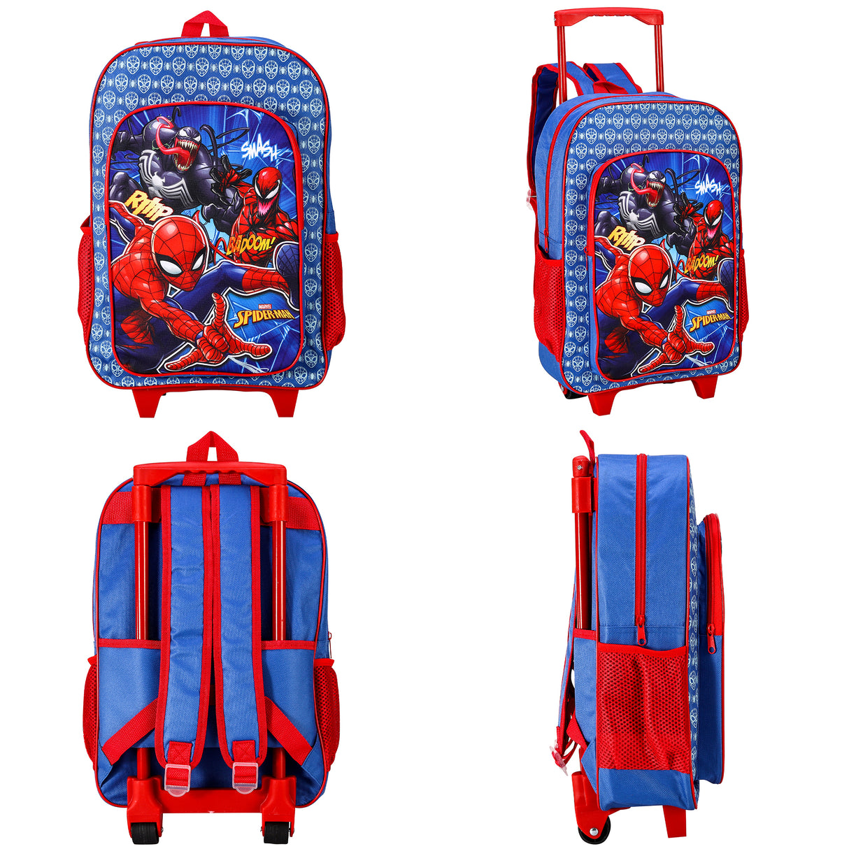 Marvel Spider-Man Kids Deluxe Travel Trolley Backpack