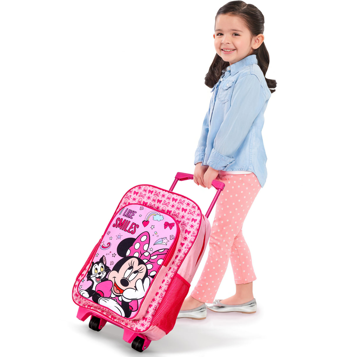 Disney Minnie Mouse Kids Deluxe Travel Trolley Backpack