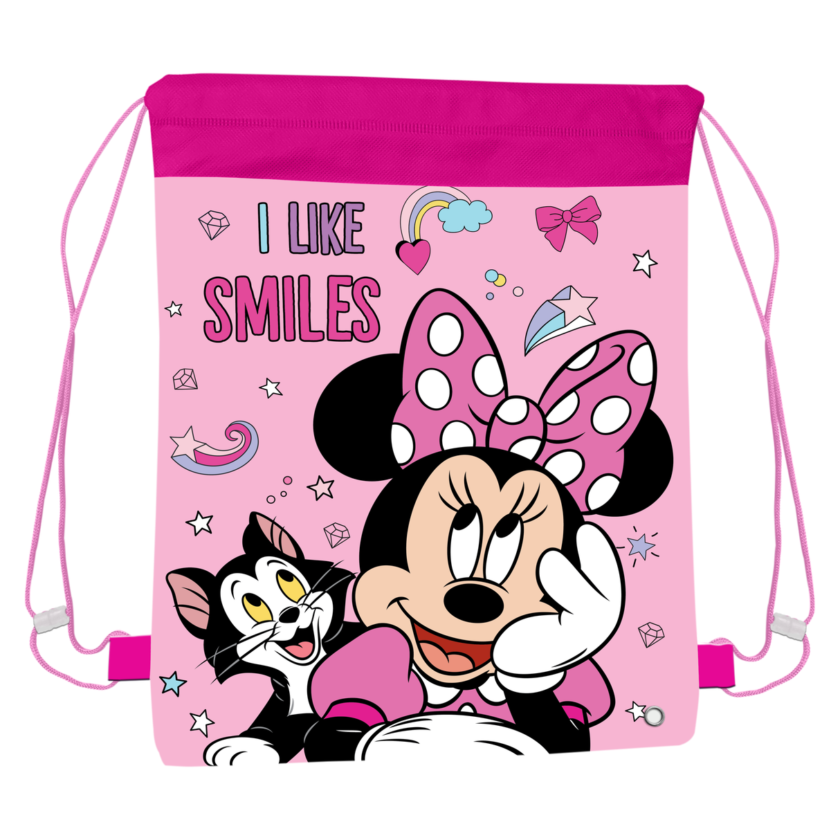 Disney Minnie Mouse 'Smiles' Drawstring Children's PE Sports Bag