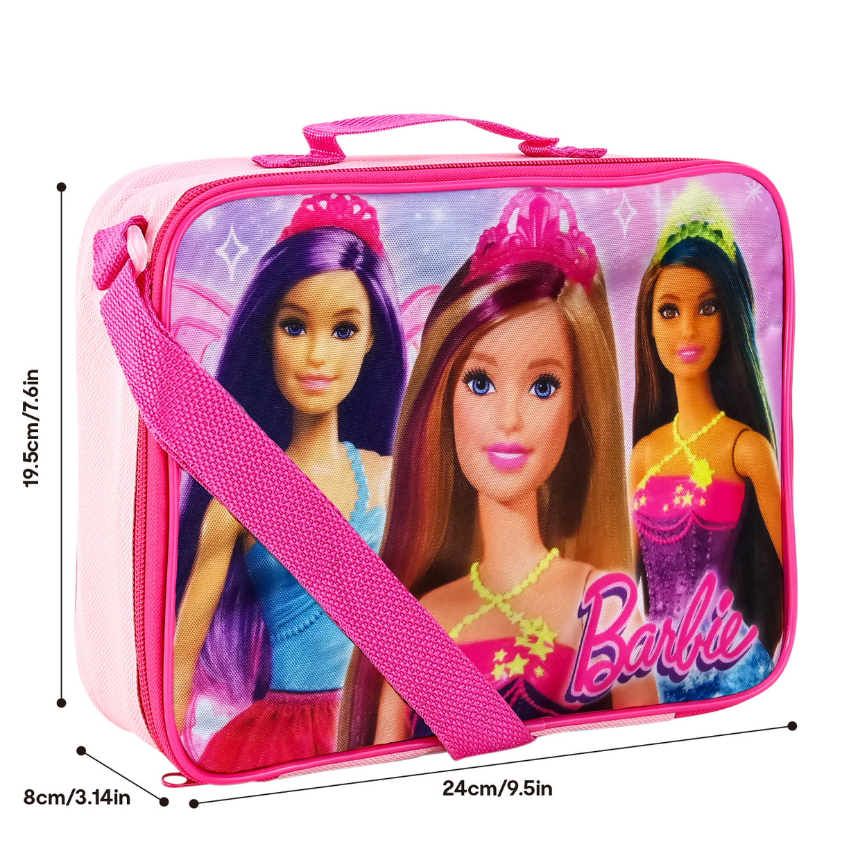 Barbie Kids Insulated Fabric School Lunch Bag