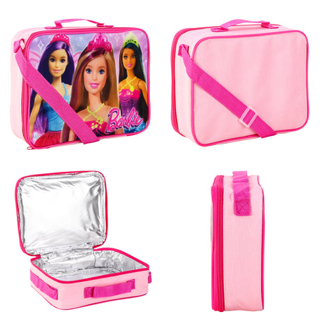 Barbie Kids Insulated Fabric School Lunch Bag