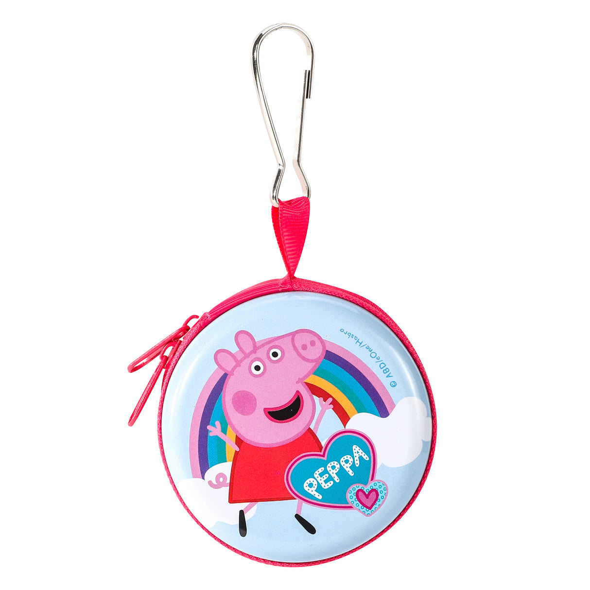 Peppa Pig Zipped Round Metal Coin Purse