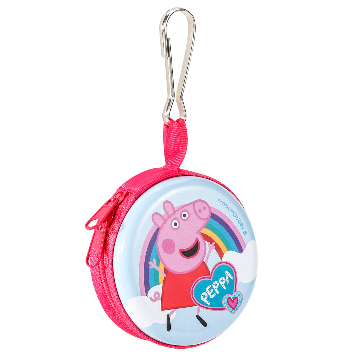 Peppa Pig Zipped Round Metal Coin Purse