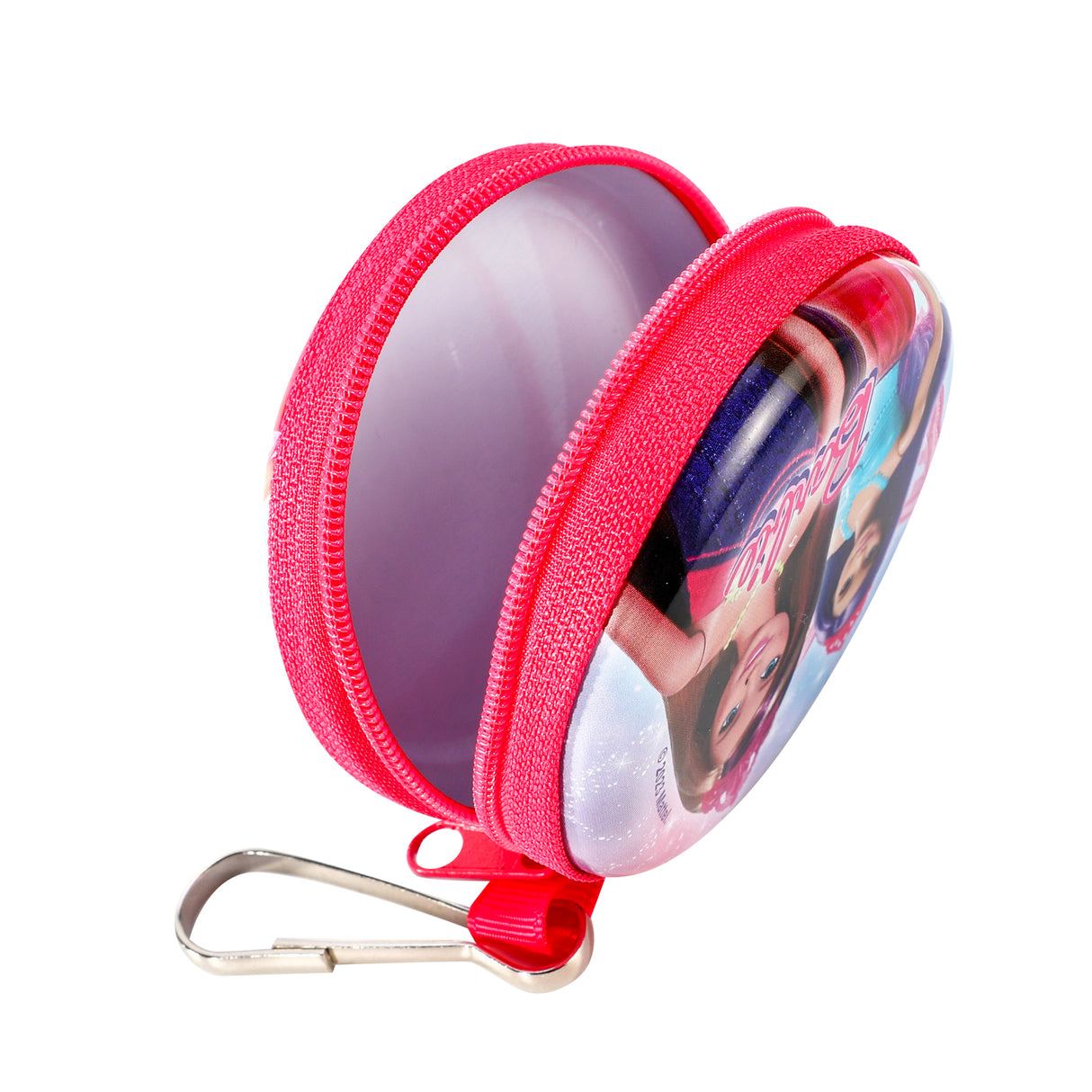 Barbie Zipped Round Metal Coin Purse