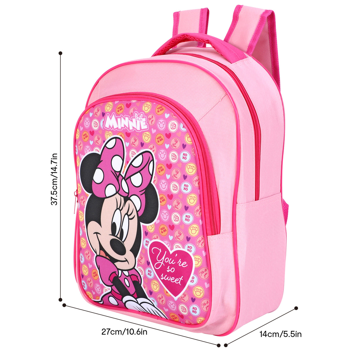 Disney Minnie Mouse Kids Premium 36cm Fabric School Backpack