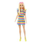 Barbie Fashionistas Doll #197 with Braces and Rainbow Dress