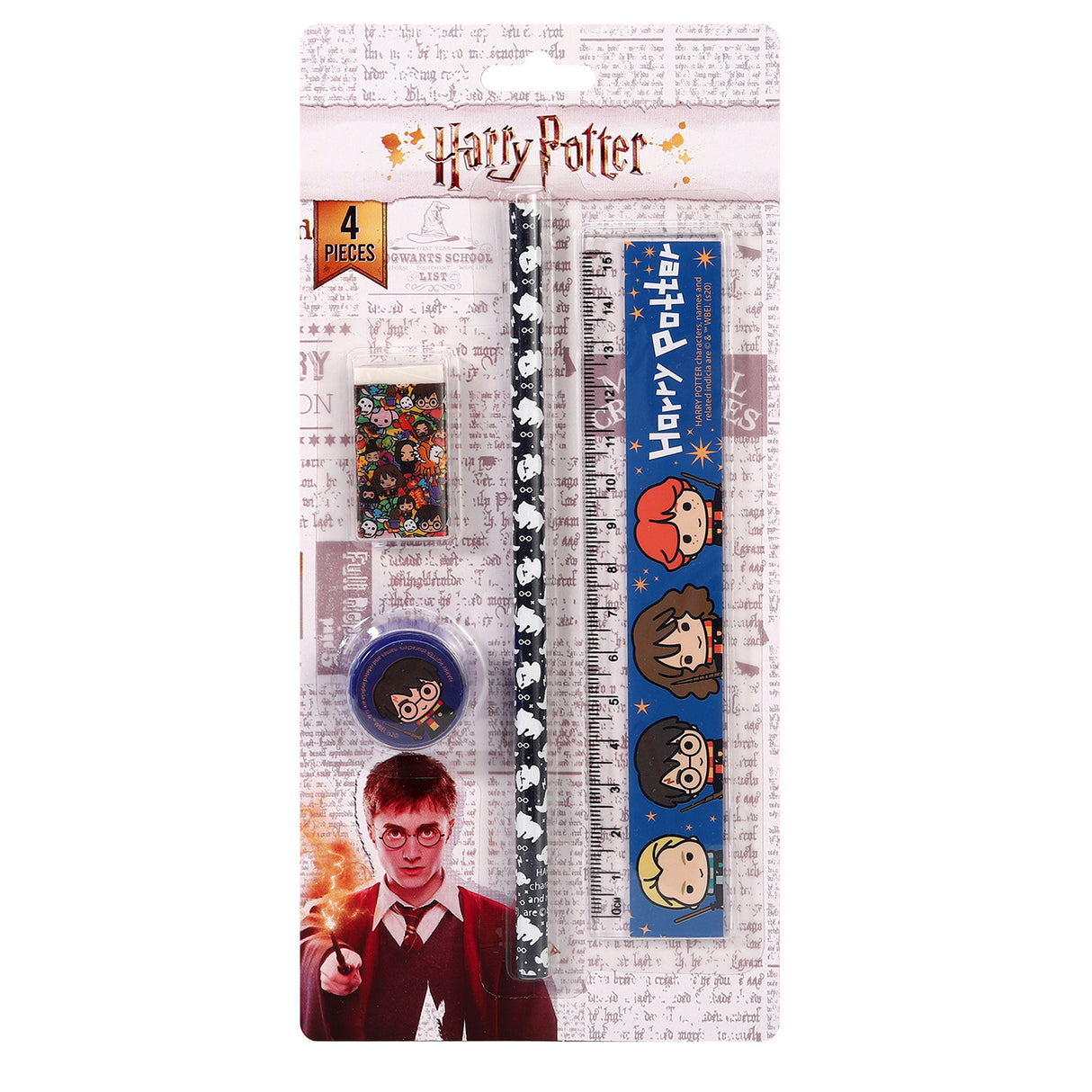 Harry Potter Kids 4 Piece School Stationery Set