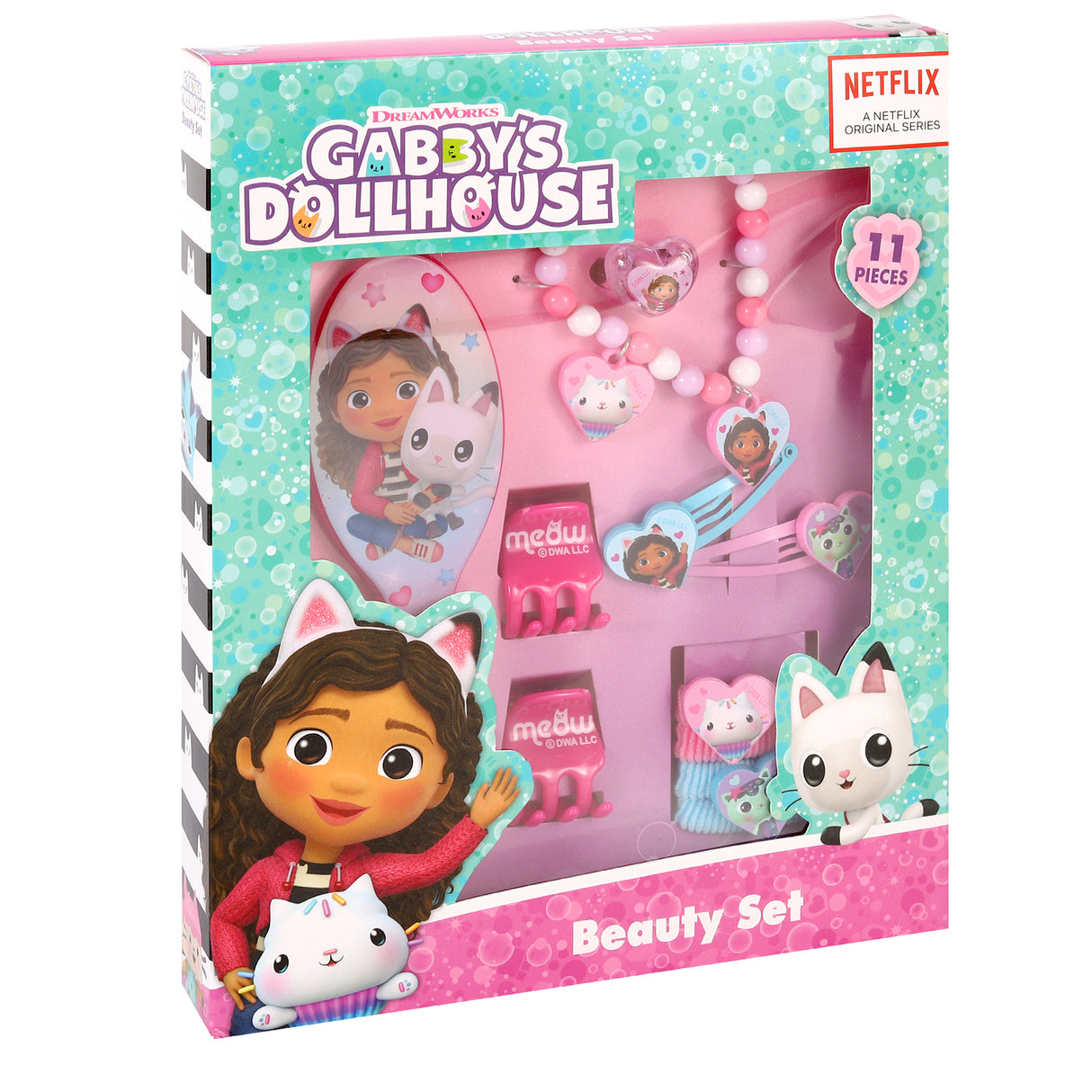 Gabby's Dollhouse 11 Piece Hair & Beauty Accessories Set