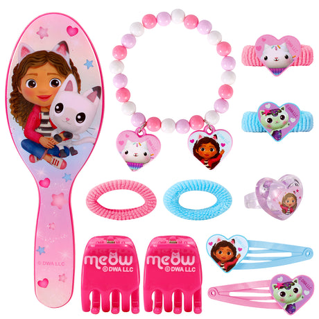 Gabby's Dollhouse 11 Piece Hair & Beauty Accessories Set