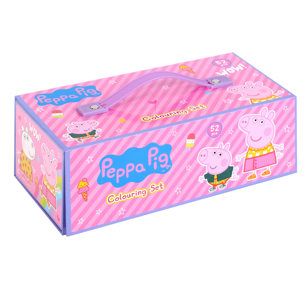 Peppa Pig 52 Piece Colouring Stationery Tool Box