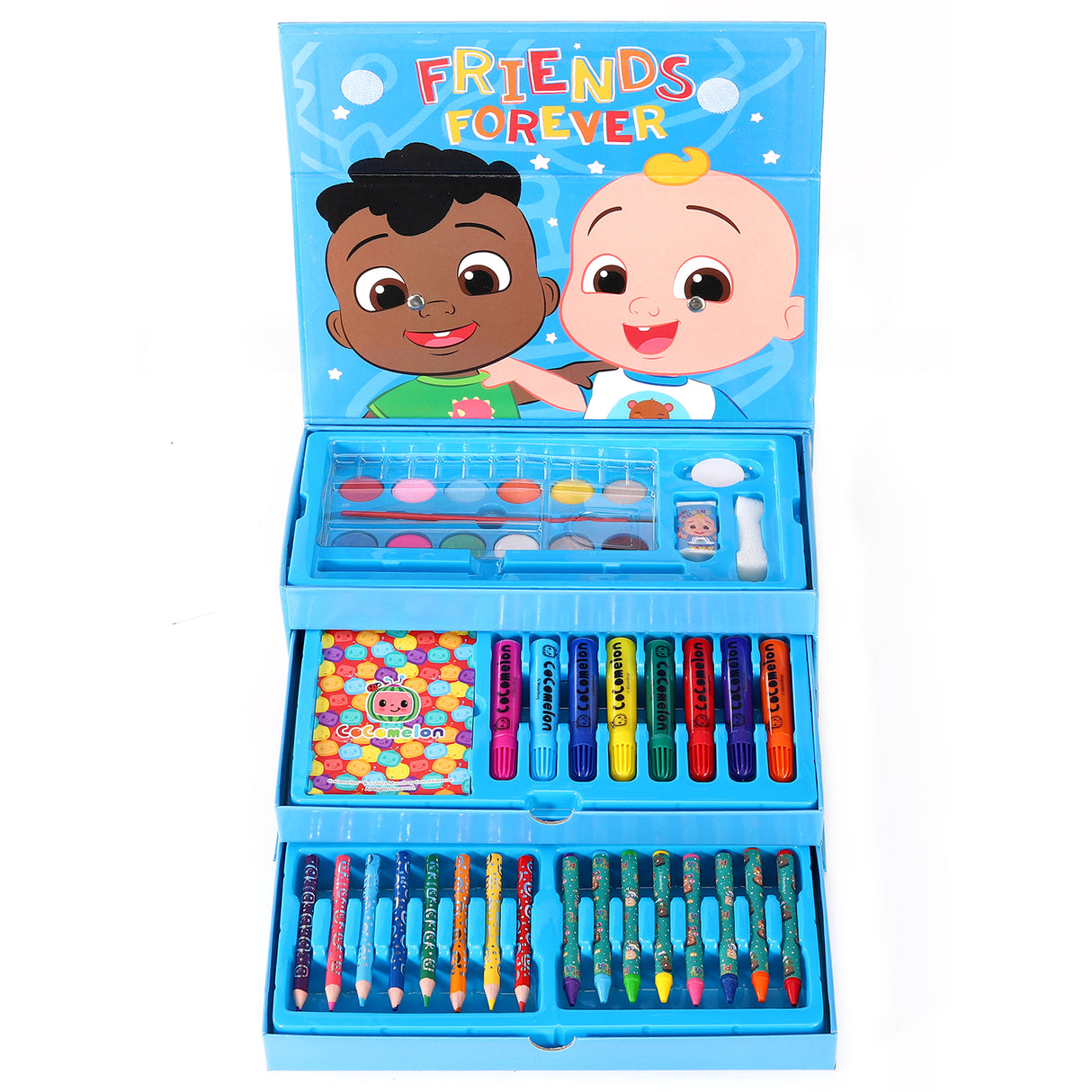 CoComelon 52 Piece Colouring Stationery Tool Box