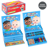 CoComelon 52 Piece Colouring Stationery Tool Box