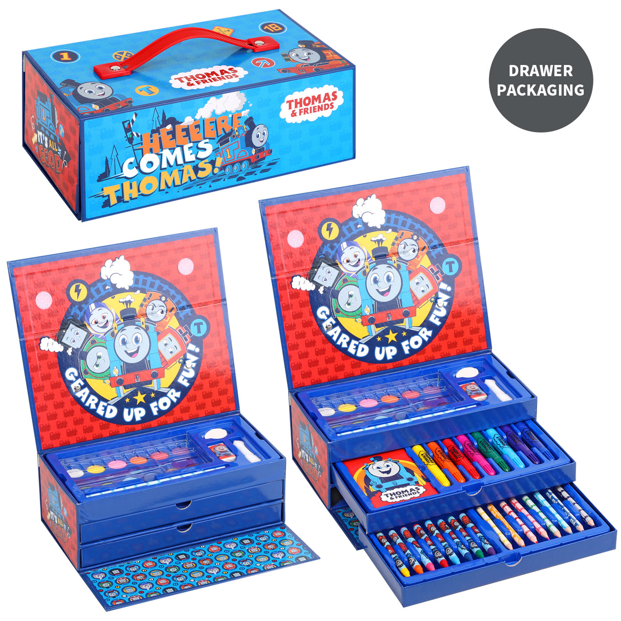 Thomas & Friends 52 Piece Colouring Stationery Tool Box