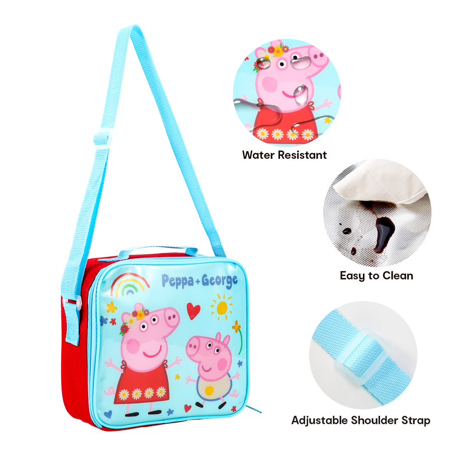 Peppa & George Kids Insulated School Lunch Bag