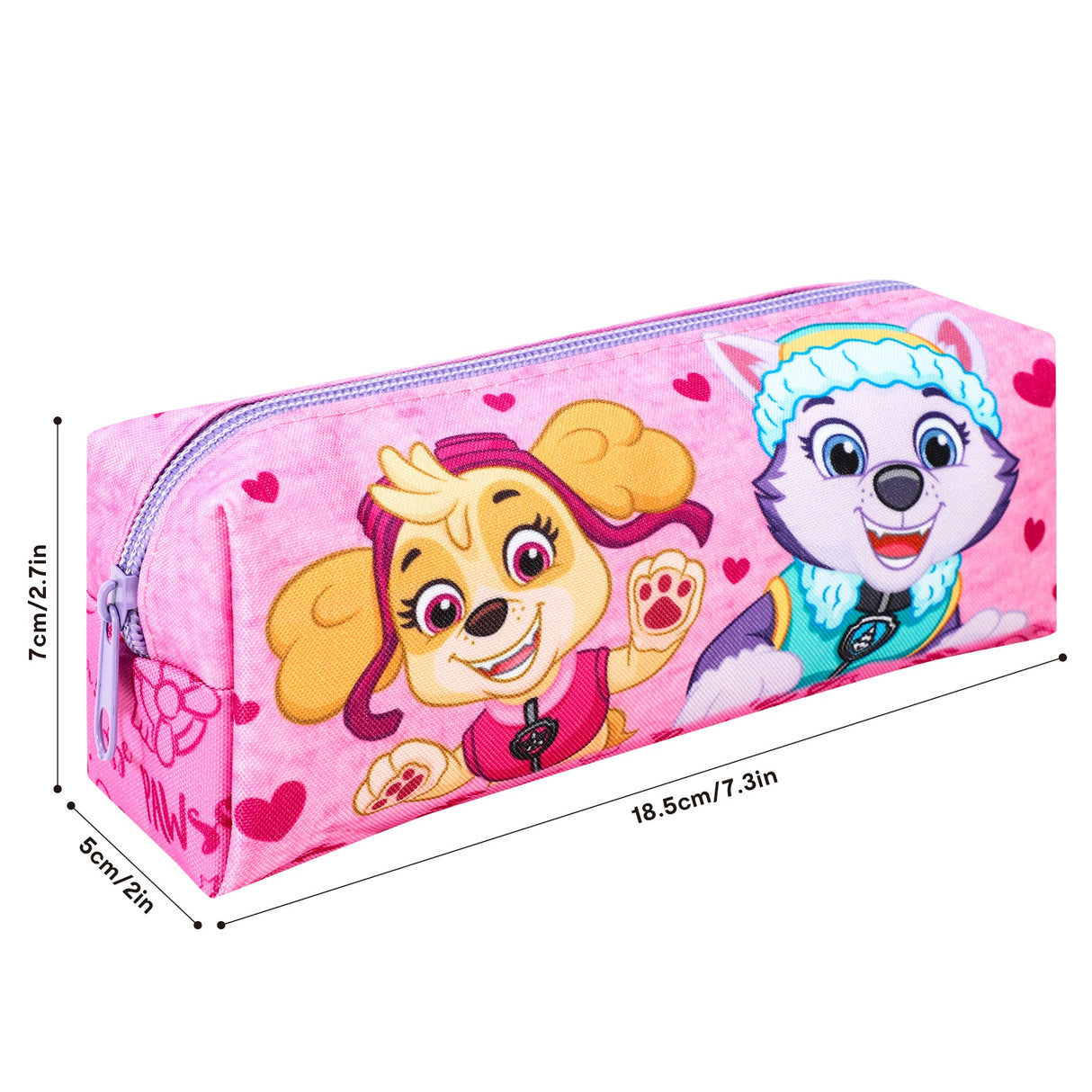 PAW Patrol Skye & Everest Kids School Rectangular Pencil Case