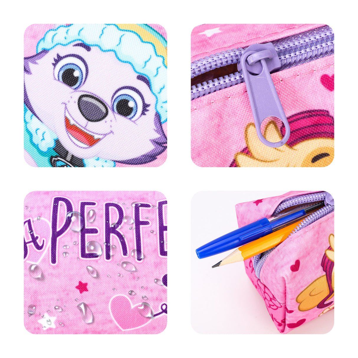 PAW Patrol Skye & Everest Kids School Rectangular Pencil Case