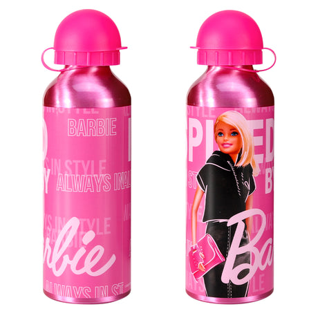 Barbie Kids Aluminium Sports Cap Bottle 500ml