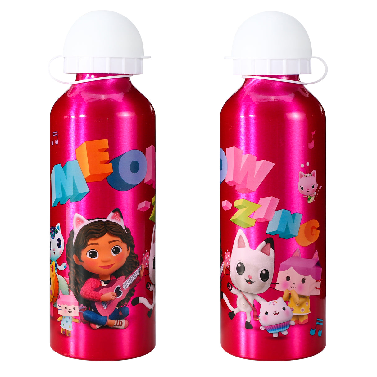 Gabby's Dollhouse Kids Aluminium Sports Cap Bottle 500ml