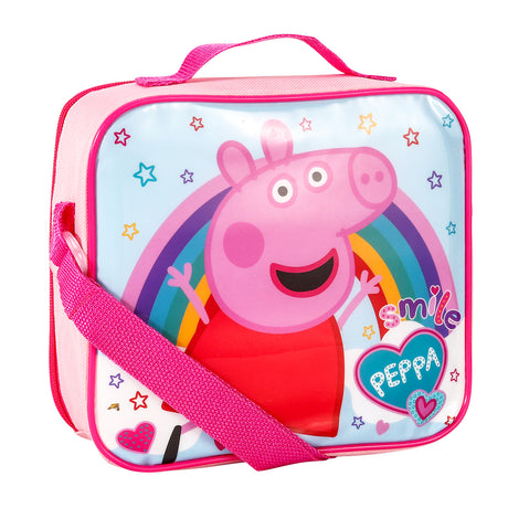 Peppa Pig 3 piece Insulated School Lunch Bag Set