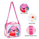 Peppa Pig 3 piece Insulated School Lunch Bag Set