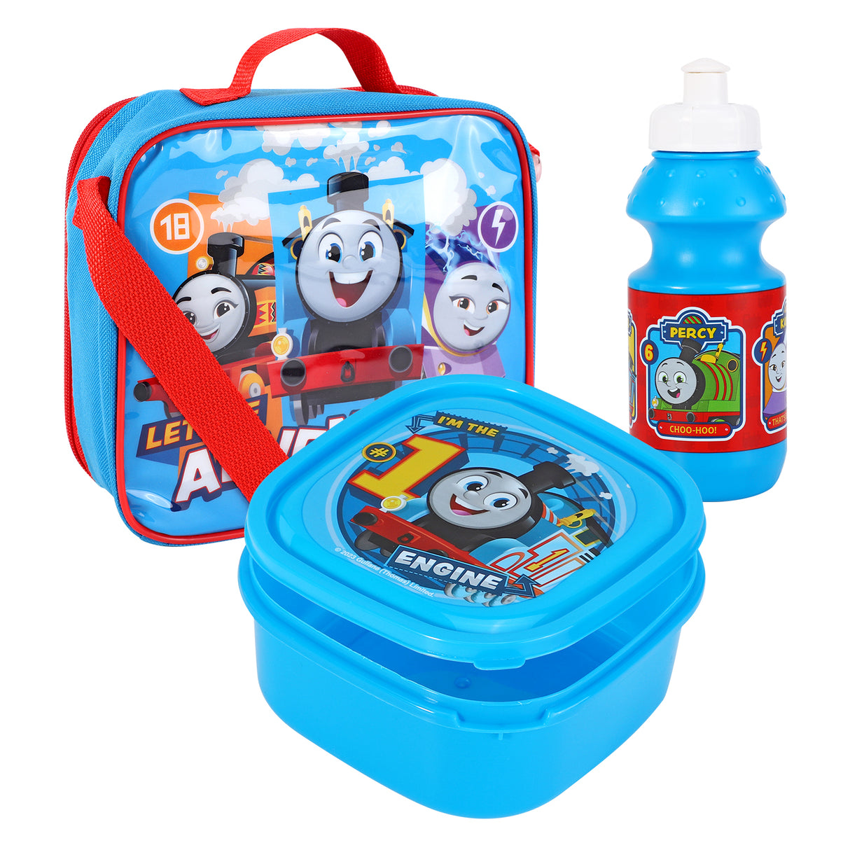 Thomas & Friends 'Adventure' 3 piece Insulated School Lunch Bag Set