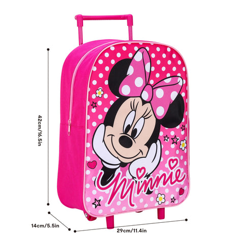 Disney Minnie Mouse Kids Travel Trolley Bag