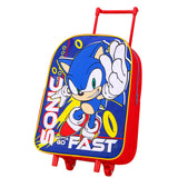 Sonic The Hedgehog Kids Travel Trolley Bag