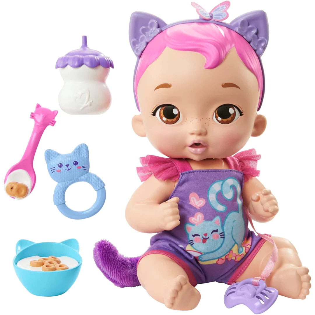 My Garden Baby Snack & Snuggle Baby Kitten Doll HHP28