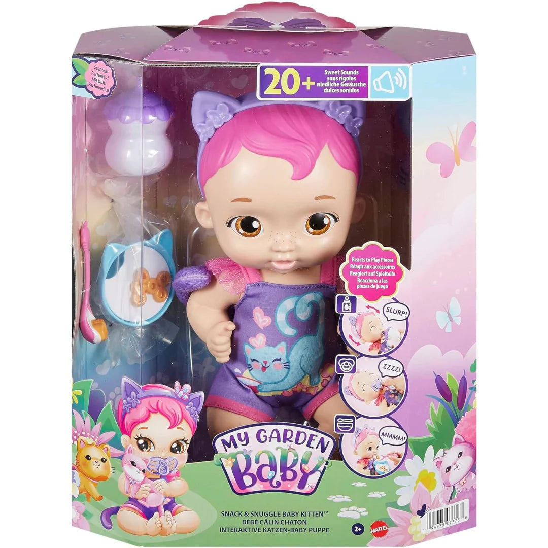 My Garden Baby Snack & Snuggle Baby Kitten Doll HHP28