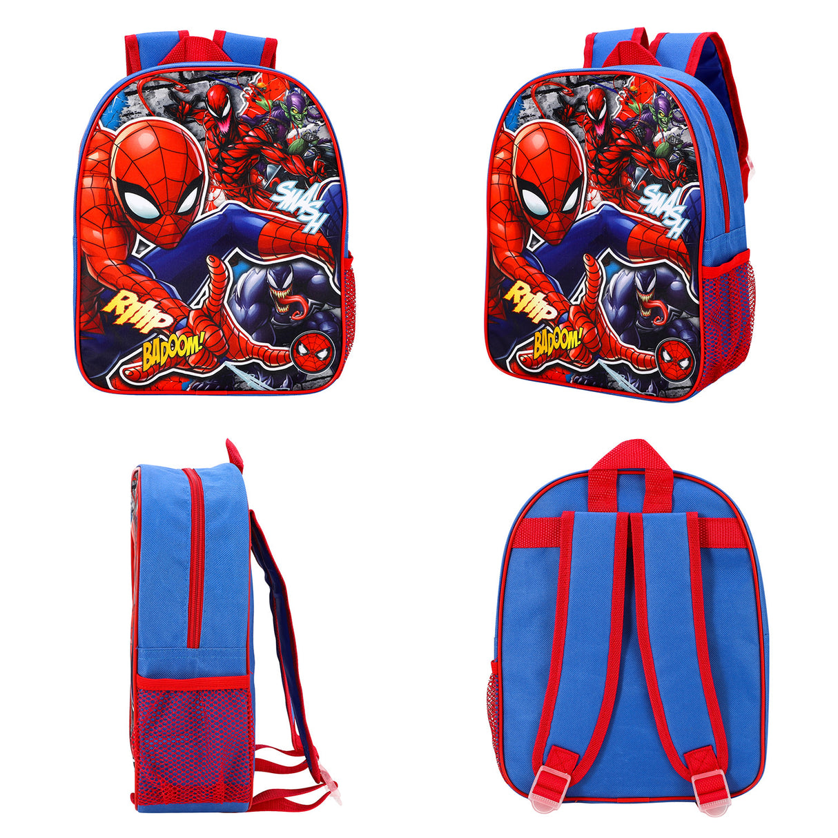 Marvel Spider-Man BADOOM! Fabric Kids Preschool Backpack