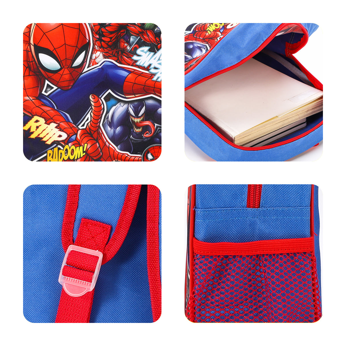 Marvel Spider-Man BADOOM! Fabric Kids Preschool Backpack