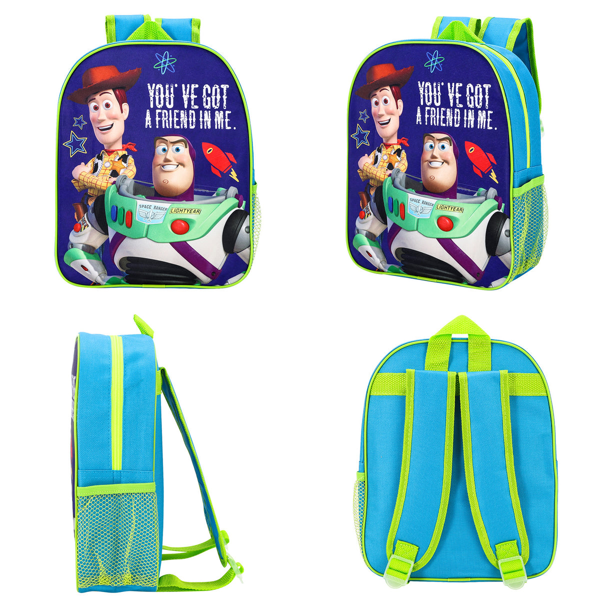 Toy Story Woody & Buzz Fabric Kids Preschool Backpack