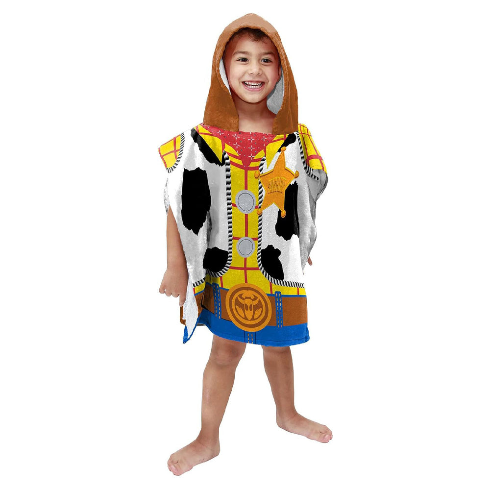 Toy Story Woody Kids Hooded Poncho Towel 56cm x 56cm