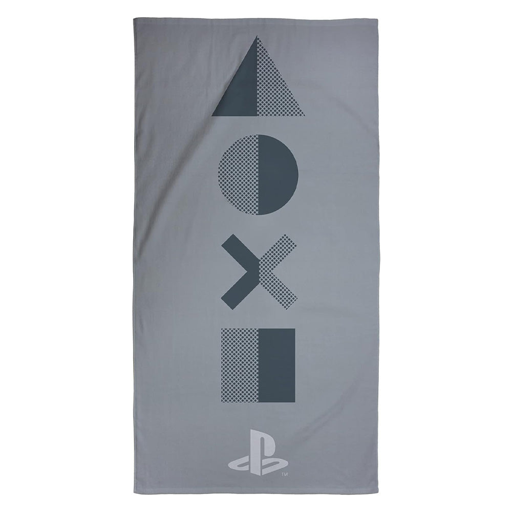 PlayStation 'Layer' Design Silver Soft Kids Towel