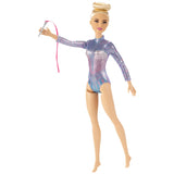 Barbie Rhythmic Gymnast Doll with Shimmery Leotard, Baton & Ribbon