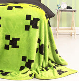 Minecraft Creeper Emerald Super Soft Kids Fleece Blanket