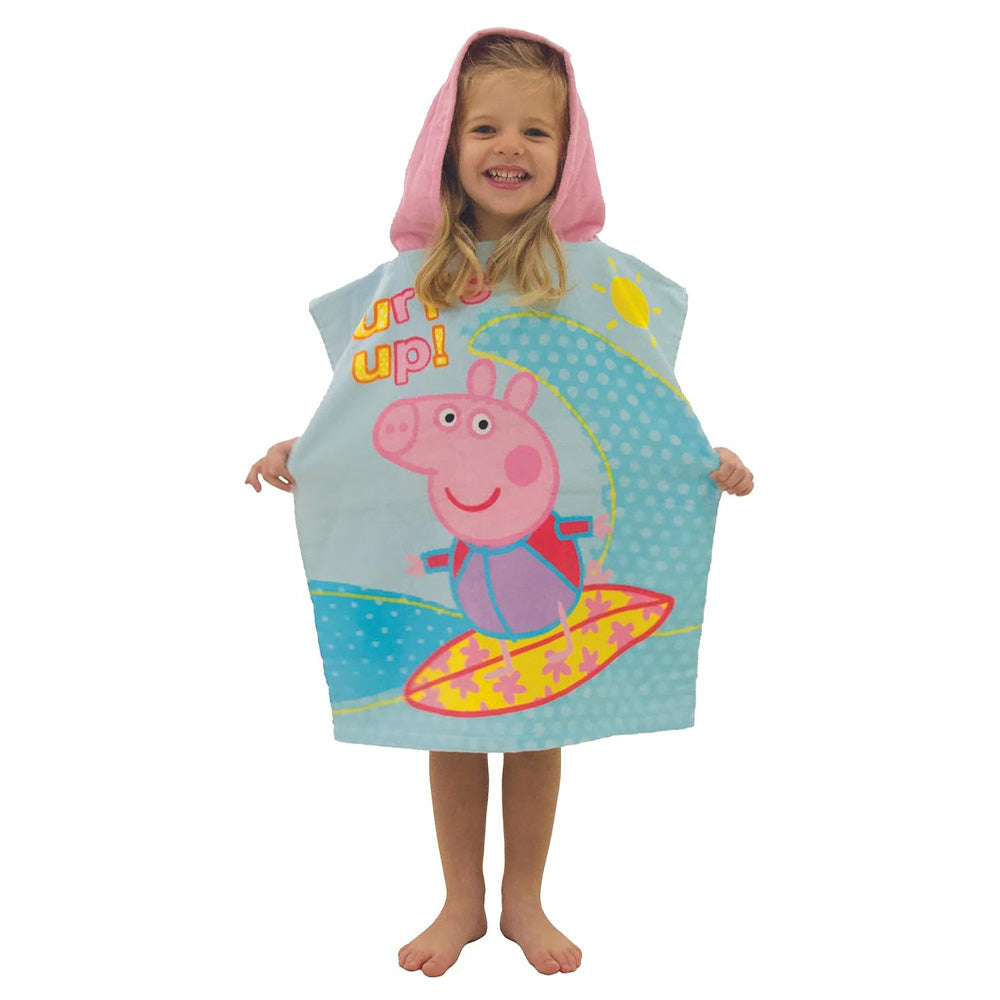 Peppa Pig Diving Kids Hooded Poncho Towel 50cm x 115cm