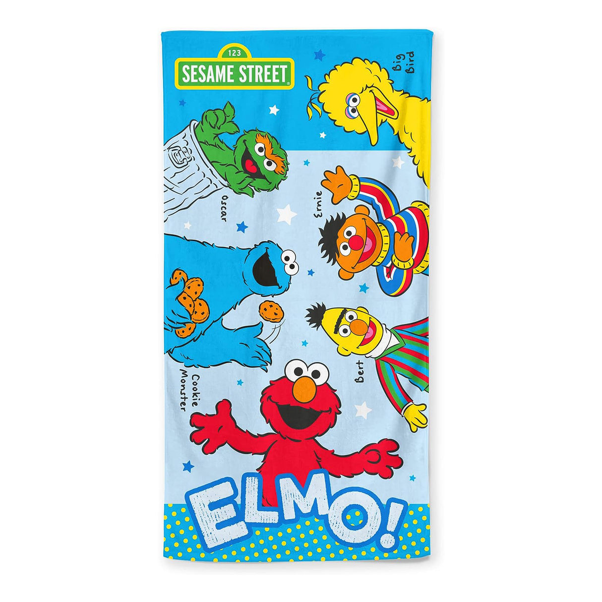 Sesame Street Elmo & Friends Design Soft Kids Towel