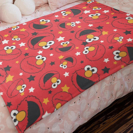 Sesame Street Elmo Soft Kids Fleece Blanket