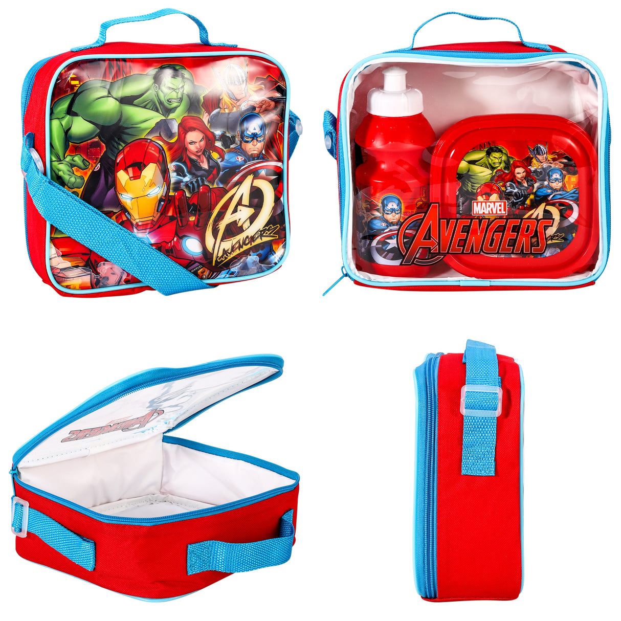 Marvel Avengers 'Strike' 3 piece Insulated School Lunch Bag Set